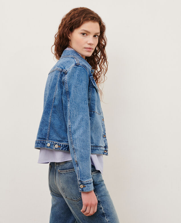 Short denim jacket