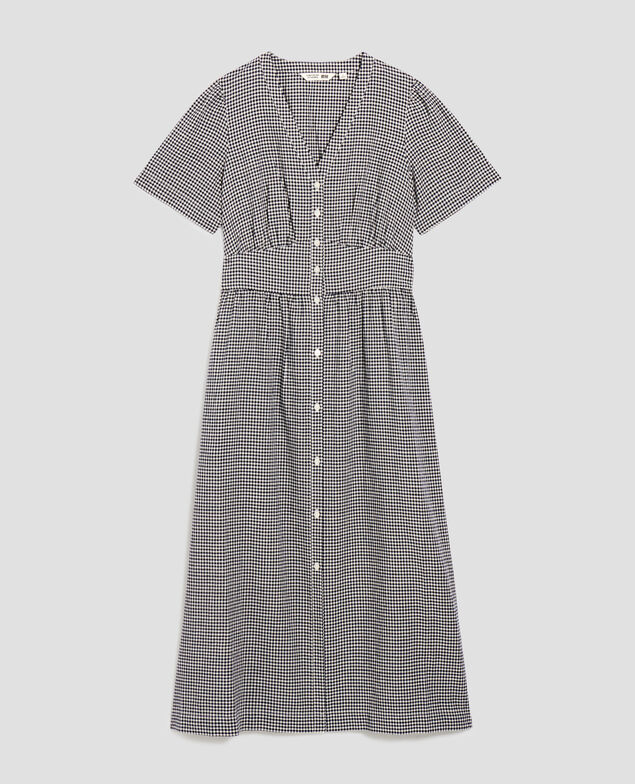 Midi dress J093 gingham check