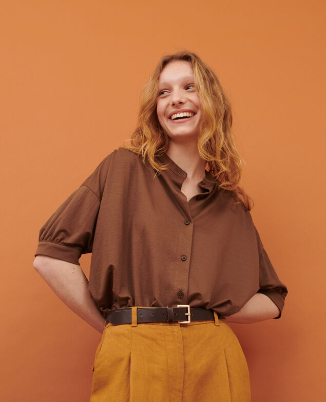 Short-sleeve top 35 brown