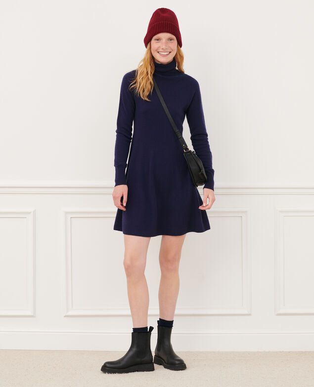 3D cashmere dress 8841 69 navy