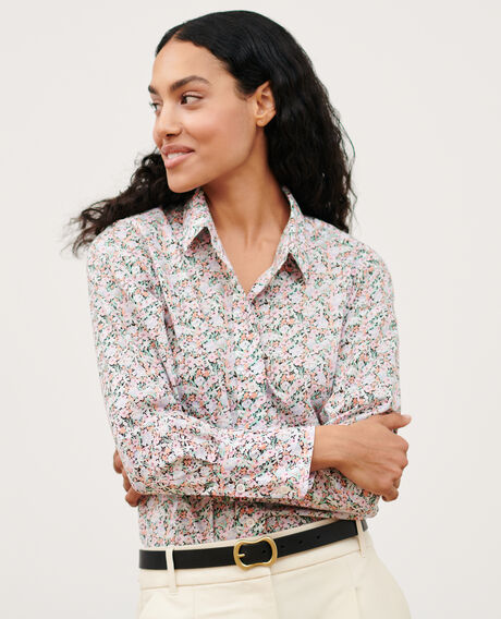 Cotton shirt 0110 champs fleuris pink 3ssh019c11