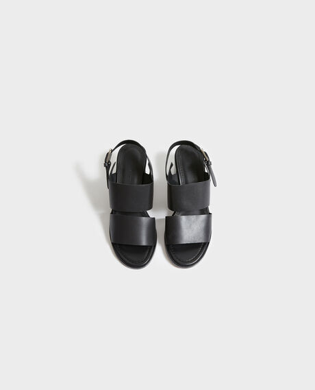 Leather heeled sandals 09 black 2ss22352