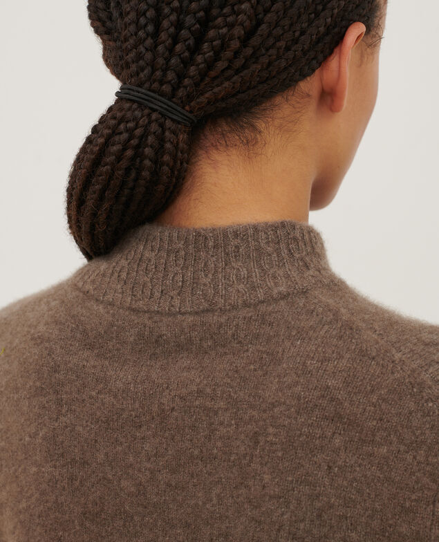 Cashmere polo neck jumper