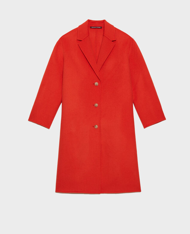 Double-sided wool blend coat 5112 spicy_orange Maclas
