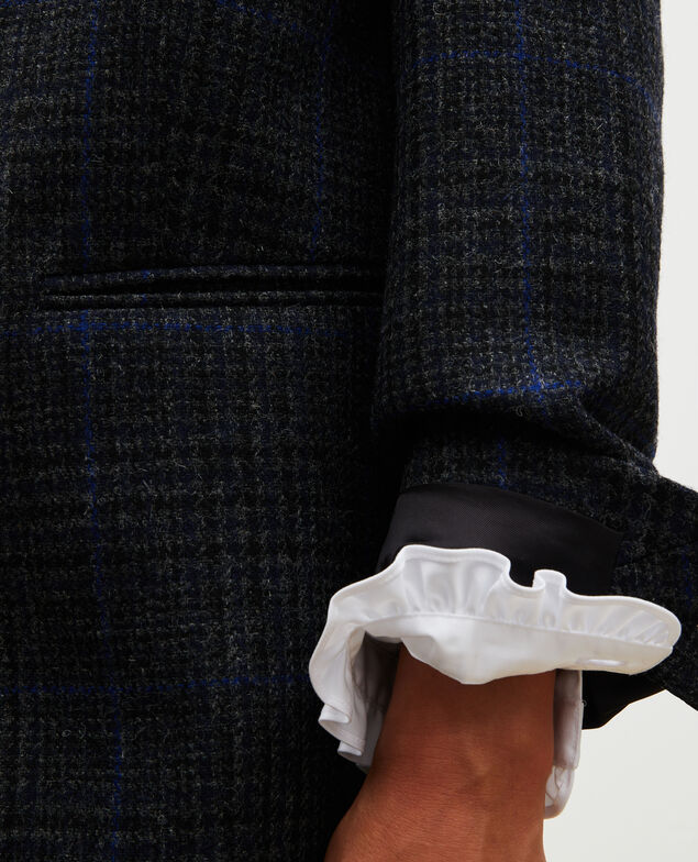 Oversize wool blazer Night sky pieddepoule