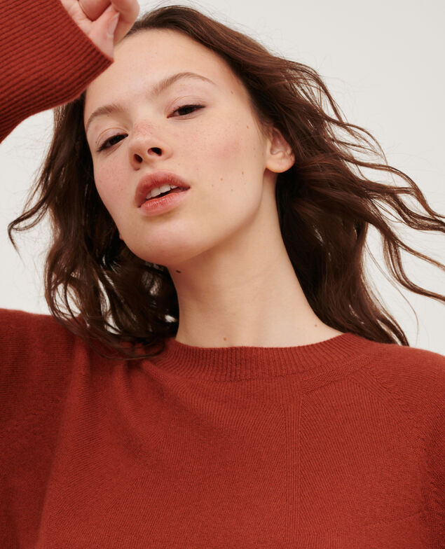 Round neck cashmere jumper 8807 17 red