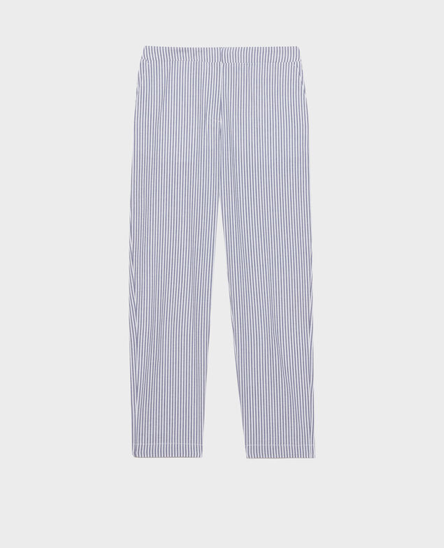 MARGUERITE - Cigarette trousers Str navy