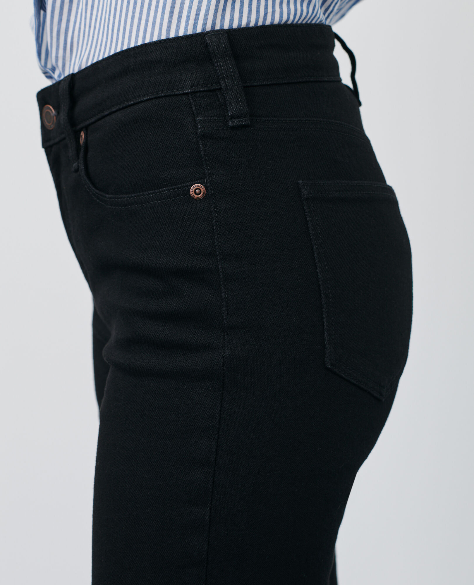 LILI - SLIM - Black 5 pocket jeans Noir denim Pandrac