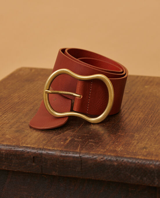 Wide leather belt 4190D EMPERADOR