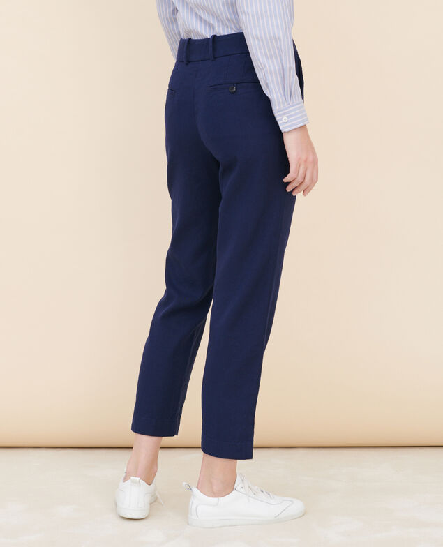 MARGUERITE - Cigarette trousers Maritime blue
