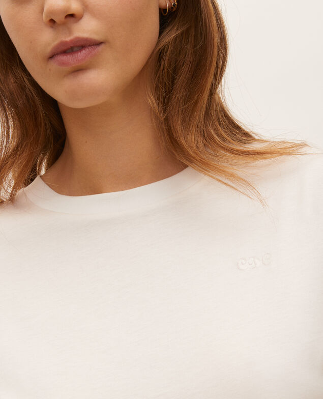  Oversize cotton t-shirt Jet stream