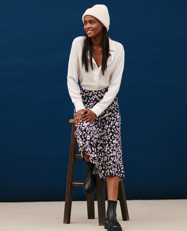 Printed maxi skirt 8841 69 navy