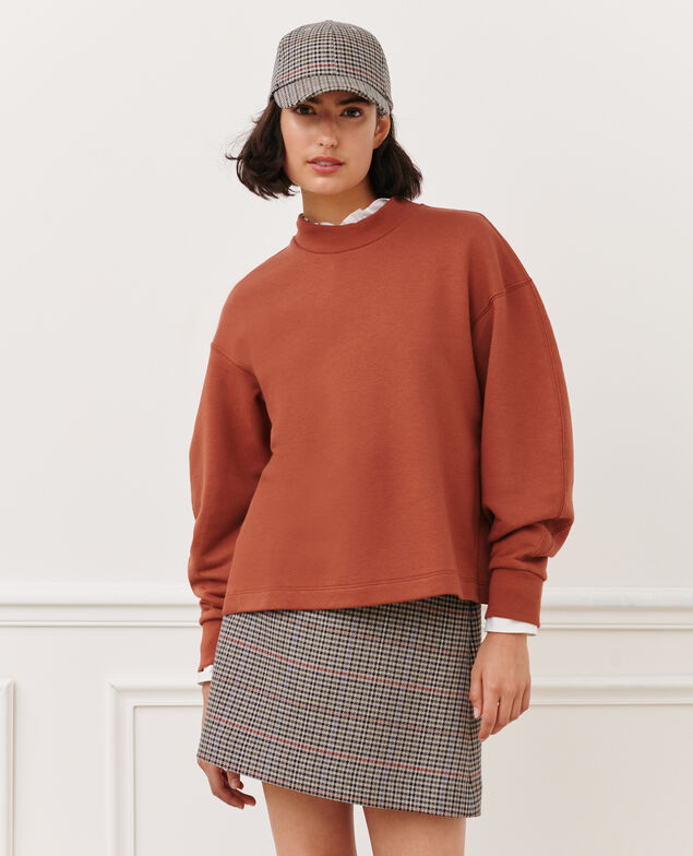 Cotton sweatshirt 8808 18 wine