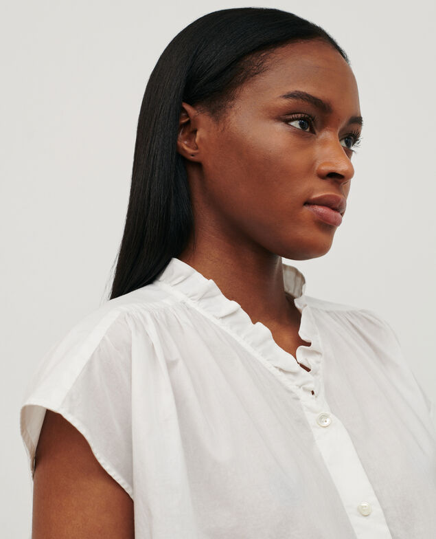 Cotton voile top 01 white 2sbl346c01