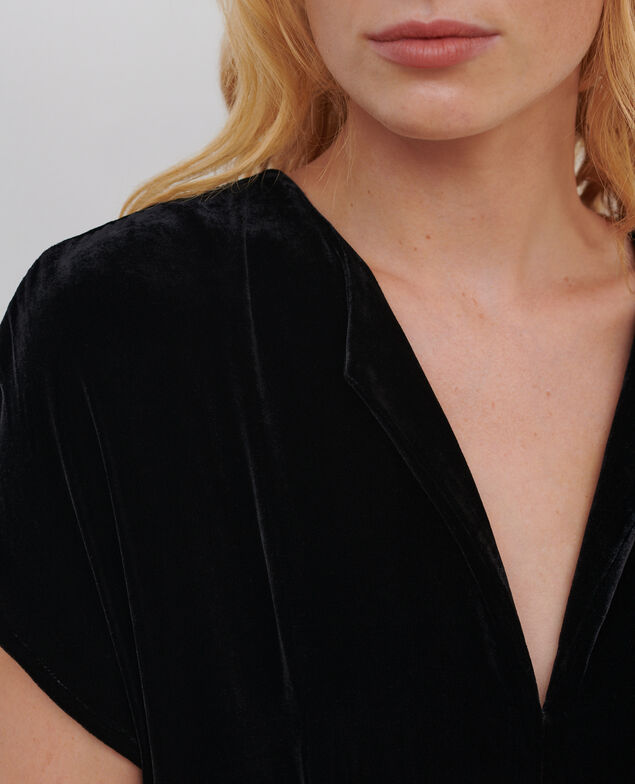 Velvet maxi dress