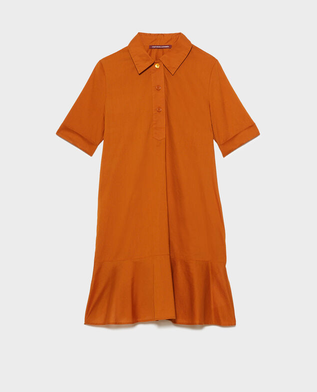 Cotton polo dress 29 orange