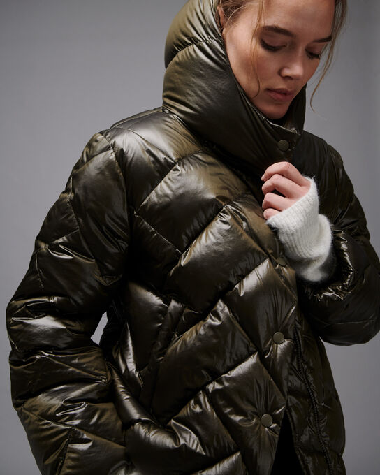 MARGOTTE - Short down jacket A333 SOLID KHAKI