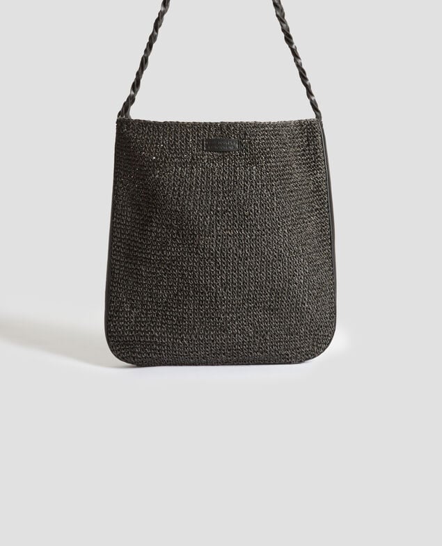 Crochet bag with shoulder strap