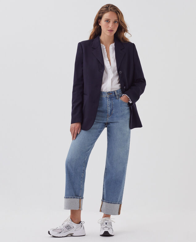 Wool blazer H695 night sky