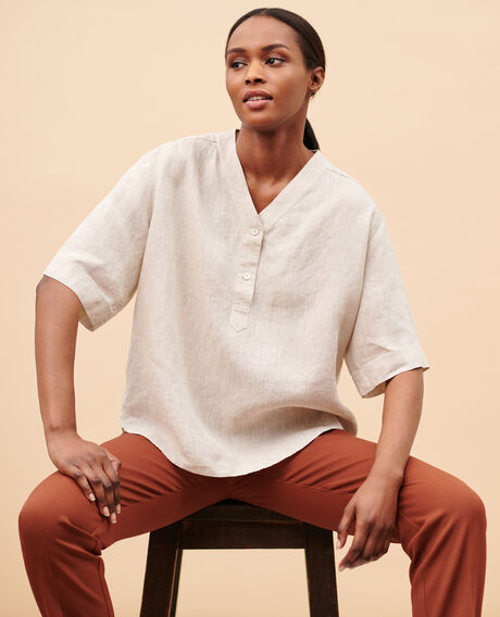 Loose linen tunic 0305 natural 3sbl168f06