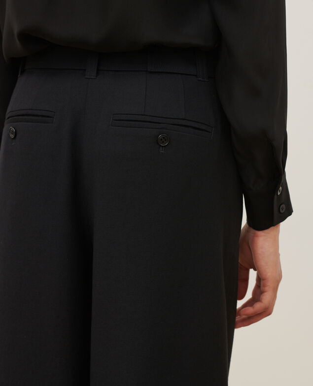 YVONNE - Loose wool and cashemere trousers