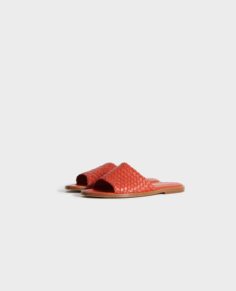 PAM - Leather sandals 29 dark orange 2ss22354