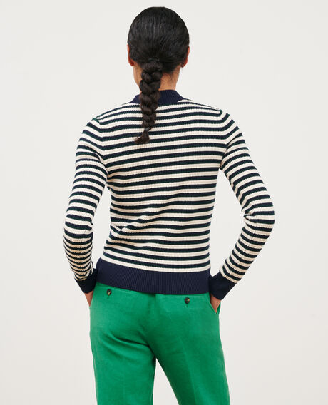 Striped jumper 8870 69 navy stripe 2wju220w21