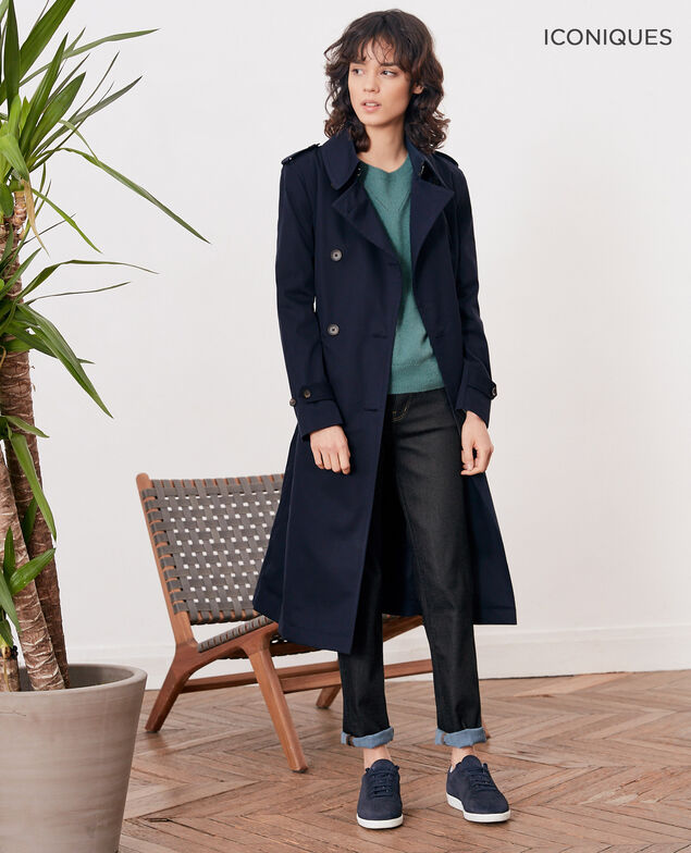 Iconic fit Trench coat Navy