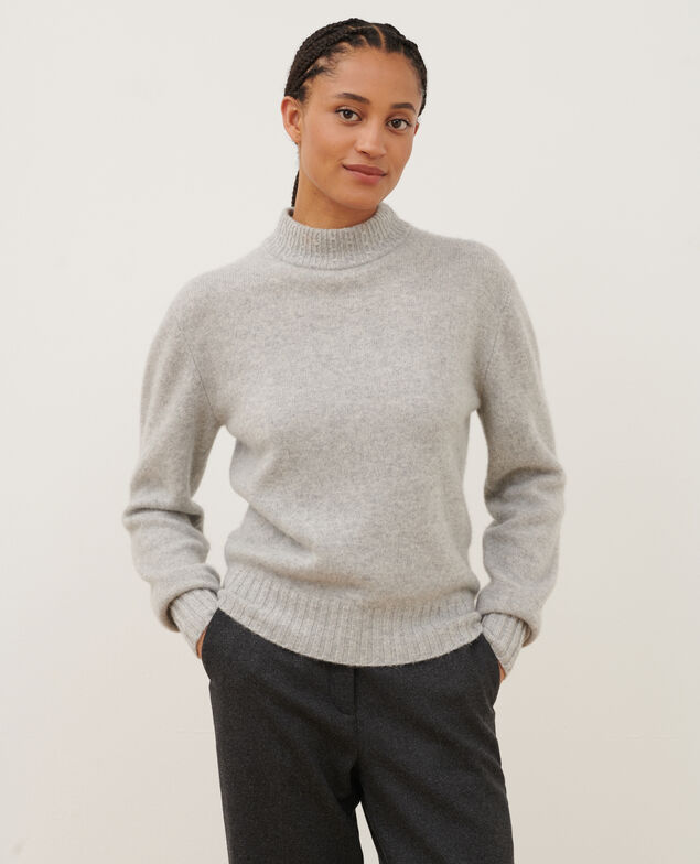 Cashmere polo neck jumper