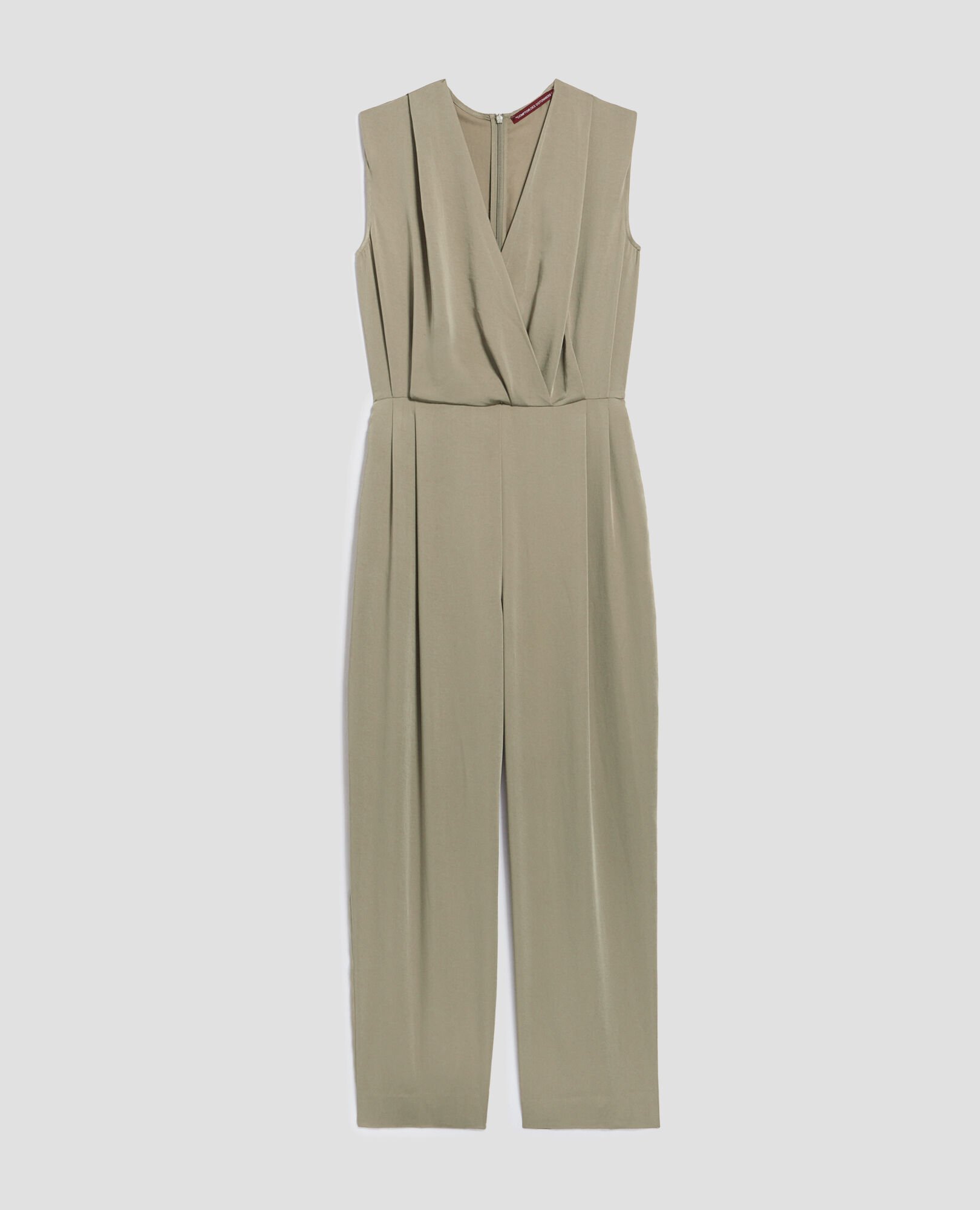 Silky loose jumpsuit covert green - Comptoir des Cotonniers