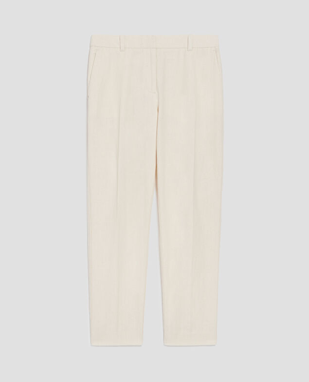 MARGUERITE - Cigarette trousers H303 white swan