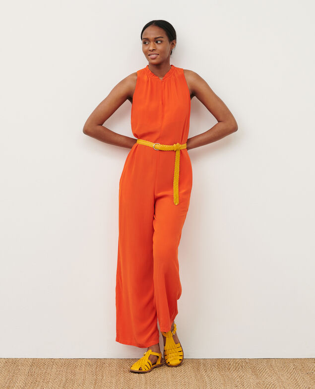 Loose jumpsuit 7020c 22 orange 2sjp612v02