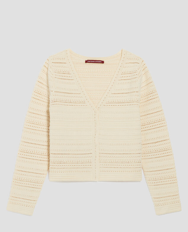 Cotton crochet cardigan H304 albore