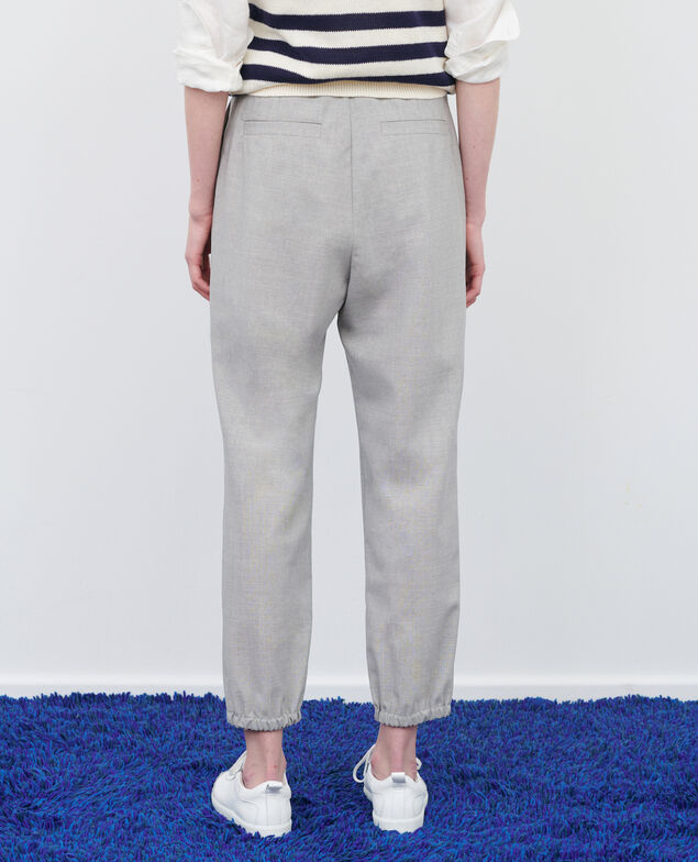 JOSÉPHINE - Wool joggers 04 lightgrey