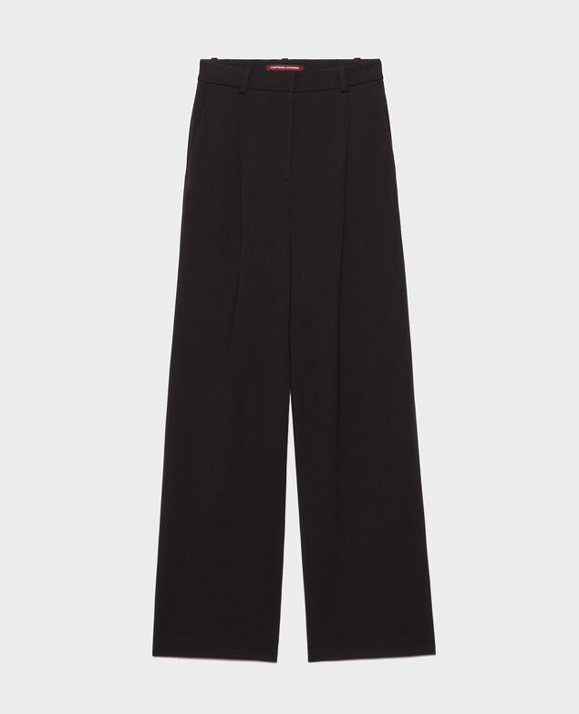 YVONNE - Wide pleated trousers