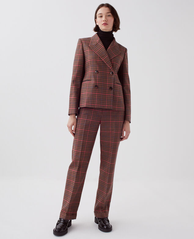 Blazer I121 check pink
