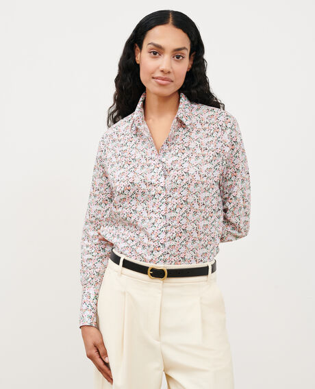 Cotton shirt 0110 champs fleuris pink 3ssh019c11