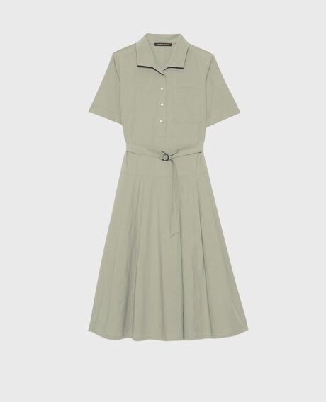 Cotton midi dress 0560 vetiver 3sdr041c12
