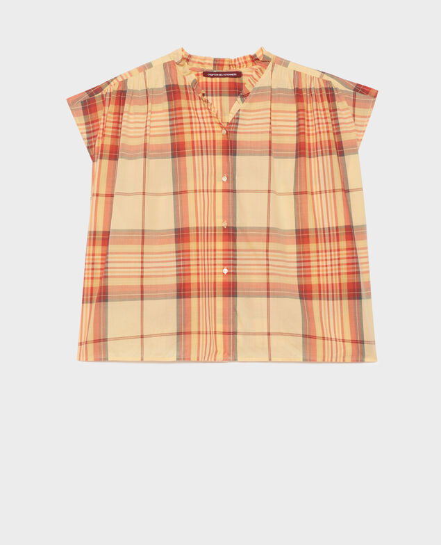 Cotton blouse 0241 orange