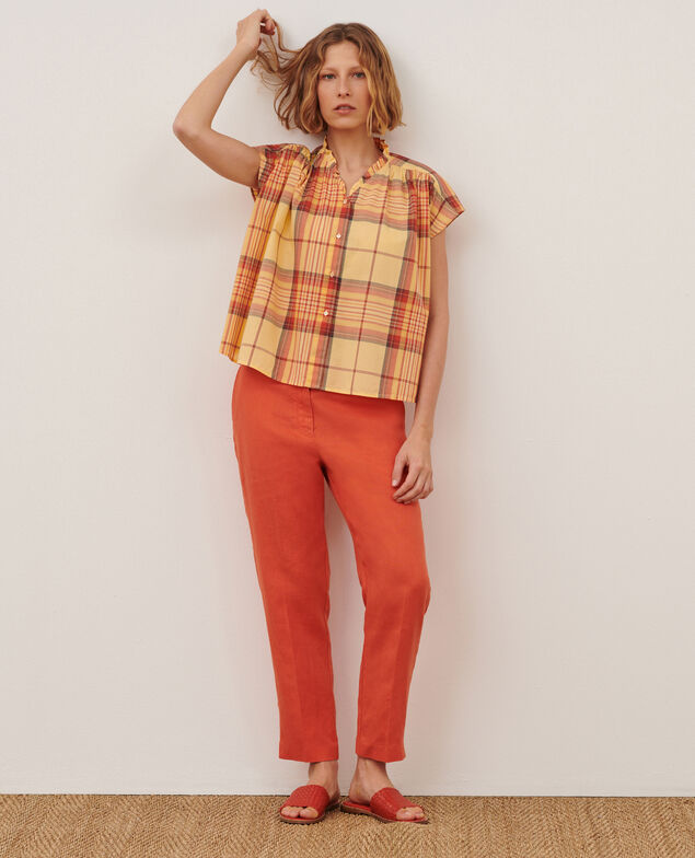 MARGUERITE - Cigarette trousers 0250 tiger lily orange 3spa005f03