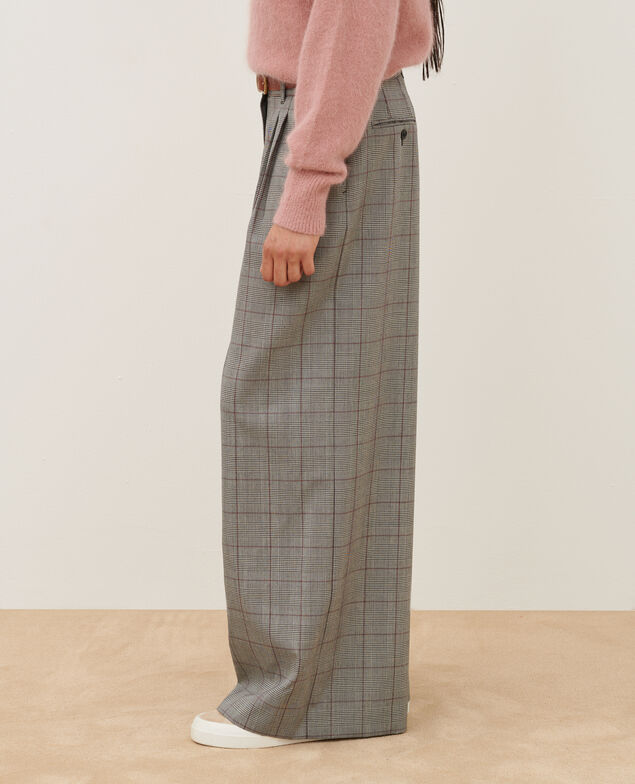 YVONNE - Loose fit woollen trousers