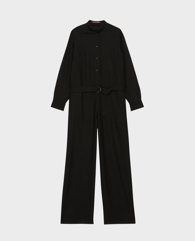 Wool jumpsuit Black beauty