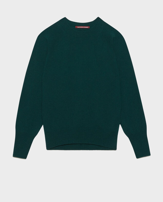 Round neck cashmere jumper 8886 55 green
