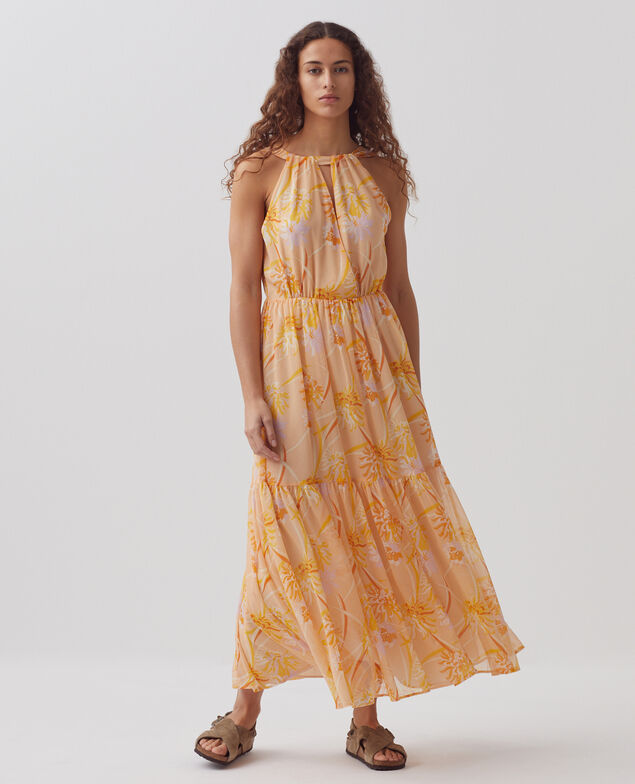 Fluid maxi dress H310 dahlia v2 beige