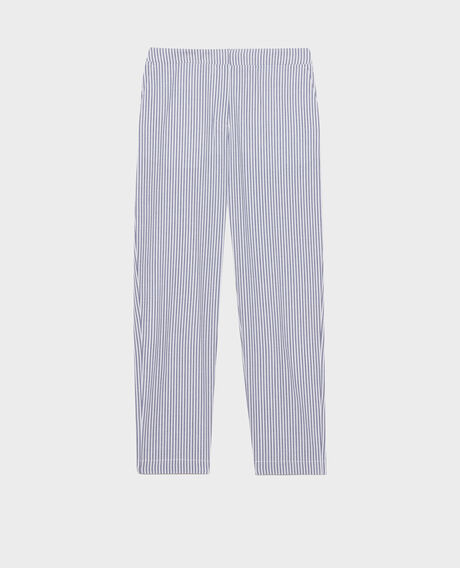 MARGUERITE - Cigarette trousers Str navy Nyokeasy