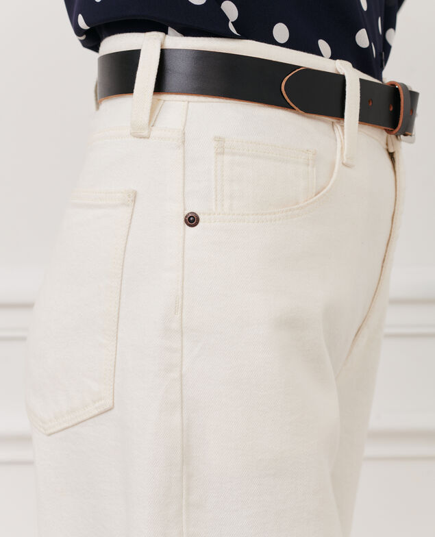 SYDONIE - BALLOON - 7/8 cotton jeans 106 denim offwhite