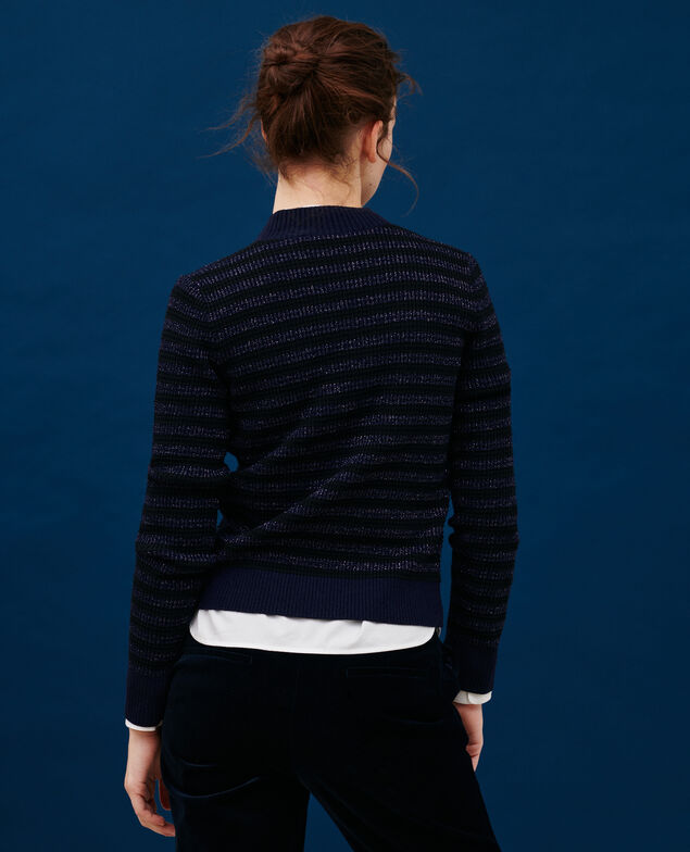 Striped jumper 8824 09 black