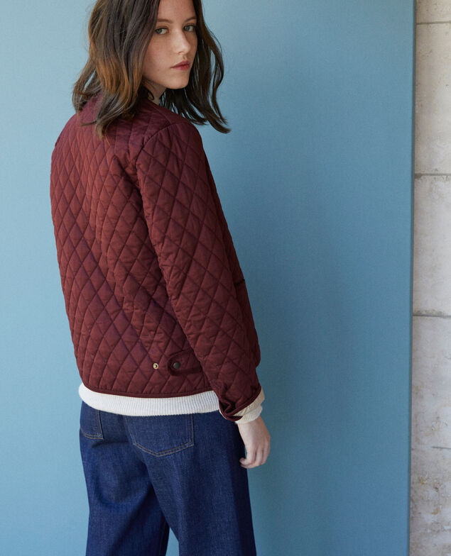 Reversible short jacket Decadente chocolate