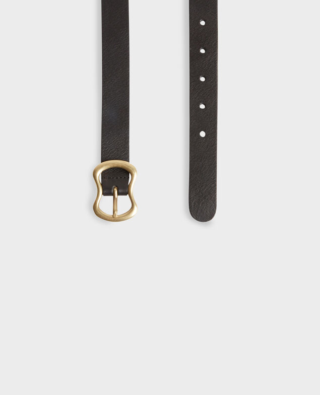 Skinny leather belt 8853 09 black 3sbe073