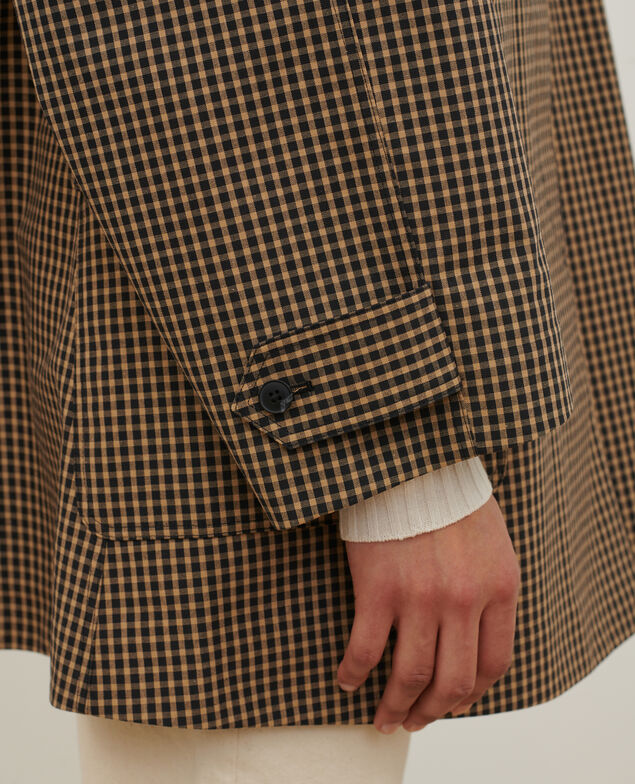 Raincoat A352 check tanin